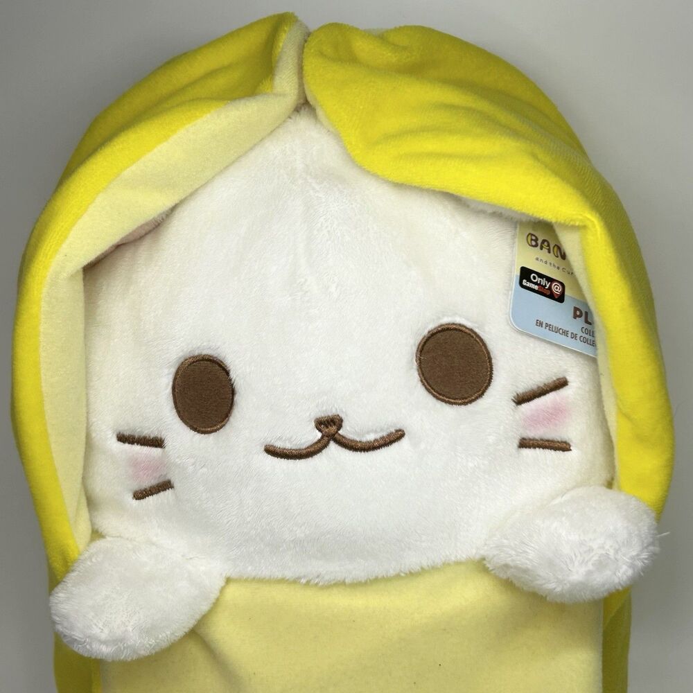NEW - Funko BANANYA Plush - Gamestop Exclusive - Banana White Cat Large 16” - Picture 3 of 15